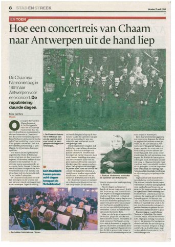 HOE EEN CONCERTREIS VAN CHAAM NAAR ANTWERPEN UIT DE HAND LIEP ! Repatriëring duurde dagen...